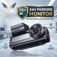 Cámara para Coche VIEVGUARB V10 con Visión Nocturna, Sensor G, Grabación en Bucle, Monitor de Estacionamiento, Control por Aplicación, WDR, 4K, WiFi, GPS, 3 Canales, Pantalla IPS