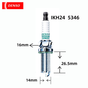Bougie d'allumage à l'iridium DENSO neuve 0,4 mm IKH24 90919-01276 filetage 16 mm pour Audi 3ème génération EA888 - Product Image 3