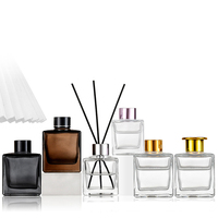Vide clair brun noir givré 50ml 100ml 150ml 200ml bouteille d'arôme de parfum en verre bouteilles de diffuseur de roseau