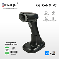 Escáner de Códigos de Barras Industrial 2D con Base de Carga Inalámbrica, Lector de Códigos QR Inalámbrico Manos Libres, Interfaz COM, en Stock