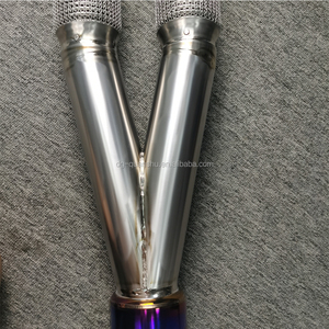 Collecteur d'échappement avec silencieux pour Nissan GTR R35 en acier inoxydable et titane soudé TIG, épaisseur 1,5 mm - Product Image 3