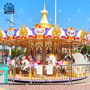Parque infantil al aire libre 24 asientos Luxury Merry Go Round Kids Carrusel Horse en venta - Product Image 3
