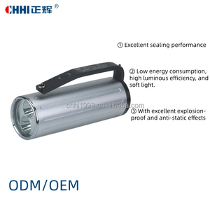 Lampe torche LED antidéflagrante, étanche IP68, faisceau réglable, en alliage, rechargeable, 2200mAh, haute intensité, charge USB, 10h - Product Image 1