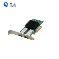 Tarjeta de expansión óptica dual de 10 Gigabits para computadora de escritorio Puerto óptico PCI-E Stock de red de fibra óptica independiente Ethernet