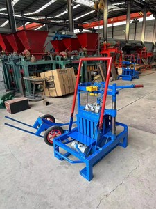 Tek fazlı elektrik 6 inç çimento içi boş blok yapma makinesi yumurta döşeme tipi 2 delikli uygun fiyatlı - Product Image 4