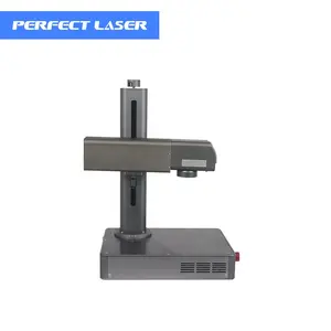 Perfect Laser-Factory Price Mini Desktop Portable 20w CNC Metal Glass Watch PVC Pipe fiber laser marking engraving machines