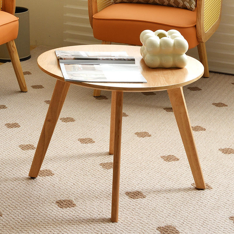 โต๊ะกลมไม้จริง ขนาด 60*46 ซม.