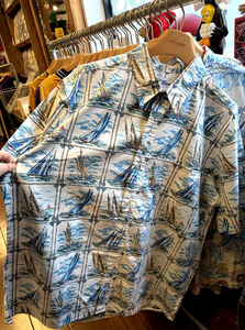 <span class=keywords><strong>Camicia</strong></span> da Donna <span class=keywords><strong>Beige</strong></span> con Stampa Floreale Hawaiana e Ricami, Sexy, a Maniche Corte, 100% <span class=keywords><strong>Lino</strong></span> Traspirante, Casual, con Bottoni, per la Spiaggia - Product Image 3
