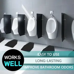 Non-Slip Rubber Backing For Men Urinal Floor MatsOdor Eliminating Urinal Mats Washable