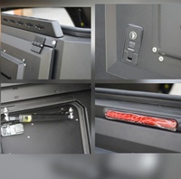 Boîte à bagages manuelle en alliage d'aluminium, étanche, à fermeture verrouillable, coque rigide, pour camping-car, installation sans perçage et garantie de 12 mois