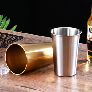 Tazze Impilabili Classiche Personalizzate con Logo, 12oz 16oz, in Acciaio Inox 304 Dorato, 350ml, per Caffè, Tè, Birra, Vendita all'Ingrosso - Product Image 4