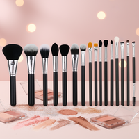 Ensemble complet de pinceaux de maquillage professionnels pour fond de teint, poudre, blush et fard à paupières, kit de pinceaux avec logo personnalisé, fournisseur en gros