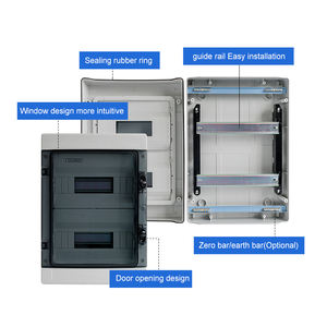 ZCEBOX 4 vías MCB Caja DB impermeable de bajo voltaje Equipo de distribución eléctrica Caja de distribución de energía - Product Image 2