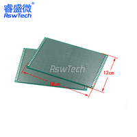 Carte de circuit imprimé en étain double face Impression à l'huile Coupe carte électronique perforée OEM avec trou Cartes électroniques de circuit imprimé