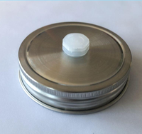 Couvercles de pot de maçon en acier inoxydable, 100 pièces, 86mm, pour la Fermentation