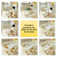 VSUCH Bureau d'étude réglable et rétractable en plastique pour bébé, ensemble table et chaise nordique pour enfants, idéal pour chambre d'enfant