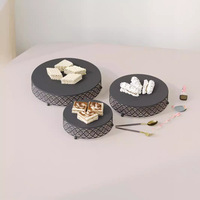Support à gâteau creux en or personnalisable pour les mariages Accessoires commerciaux d'affichage de gâteau pour les décorations de table à dessert dans les magasins de mariage