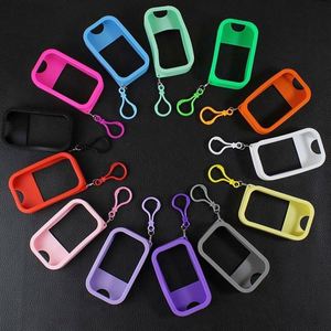 Pocket Hand Sanitizer Pump Sprayer <b>Bottle</b> 38ml-50ml <b>Plastic</b> Credit Card with Silicone Case Multi-color Screen Printed - Product Image 6