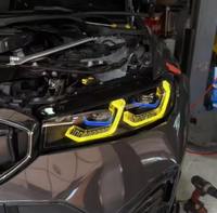 Phares LED laser bicolores pour BMW Série 3 G20 G80 2023-2025 – Amélioration DRL blanc-jaune – Pièces de phares avant