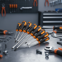 Boîte à outils multifonction personnalisée d'usine chinoise, jeu de tournevis magnétiques en acier au chrome-vanadium pour réparation