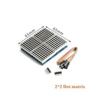 MAX7219 Módulo de Pantalla LED de Matriz de Puntos, Placa de Control de Microcontrolador de Tubo Digital, Kit DIY, Oferta Caliente, 8x8, 4/2 en Uno