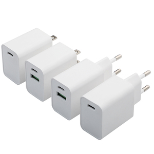 Блок зарядного устройства совместимый с USB C, 20 Вт, <span class=keywords><strong>2</strong></span> порта, PD, быстрая доставка, тип C, зарядный блок, вилка, настенное зарядное устройство - Product Image 3