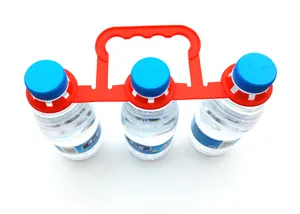 Пластиковый держатель для бутылки с водой, зажим, двойная упаковка, зажимы для бутылки, держатель для бутылки с креплением на шею