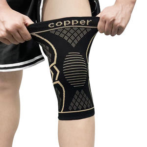 Özel elastik naylon ve <span class=keywords><strong>Spandex</strong></span> diz kollu yumuşak açık spor sıkıştırma bakır dizlik erkekler & kadınlar için koruyucu diz - Product Image 2