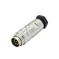 Connecteur circulaire M16 IP67 mâle-femelle, câble 5 broches, prise de capteur à souder, connecteur étanche M16 8 broches