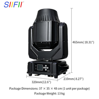 Projecteur LED mobile à faisceau étanche IP66 200W pour concerts, festivals et événements en plein air