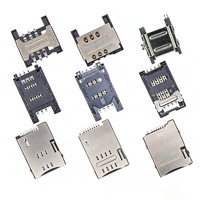 WECONN WL-SIM720-003 Connecteur de carte SIM SMT 8 broches + 2 H=1.80mm Push-Push avec interrupteur de détection, certifié ROHS/REACH