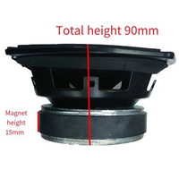 5 "orta Subwoofer hoparlör araba Subwoofer ses sütun kauçuk kenar 80mm büyük manyetik 4 Ohm 30w