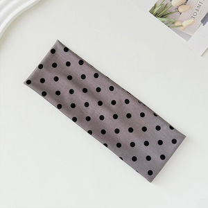 Bandeau élastique à pois pour le yoga, bandeau de maquillage absorbant la transpiration, accessoire capillaire pour le sport et le fitness pour femmes - Product Image 5