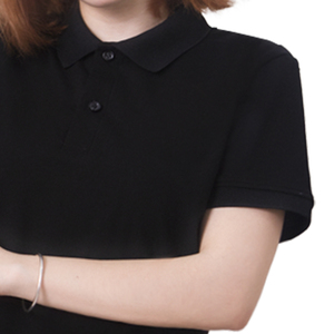 เสื้อโปโลสีดำระบายอากาศผ้าสแปนเด็กซ์หรือเครื่องแบบบริษัทโพลีเอสเตอร์โรงงานในเวียดนาม - Product Image 2