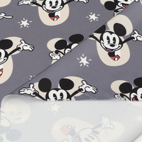 U See vente en gros, tissu personnalisé 100 Polyester froissé Satin imprimé pour vêtement