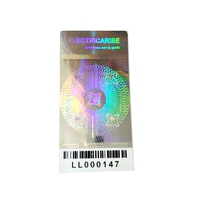 Étiquette autocollante holographique de garantie avec code QR, numéros de série, design personnalisé 3D