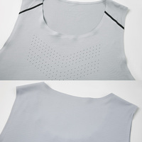 Débardeur de Sport en Polyester pour Garçon, Sans Manches, Gilet de Voyage pour Hommes, Top Musculation, Fitness, Course à Pied, Logo Personnalisé