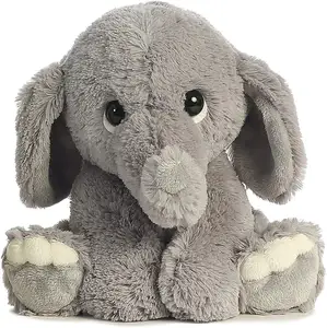 2021 Wholesale Cute Elephant OEM Logo Design Custom Soft Plush Animals Baby Stuffed Toys Elephant