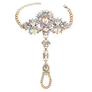 Vintage Boho cristal cheville sandales Sexy <span class=keywords><strong>bijoux</strong></span> orteil anneau pied chaîne pour filles et dames plage mode pied décoration - Product Image 1