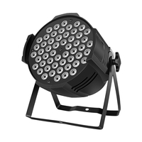 Projecteur PAR LED HONGHE 54x3W RGB 3-en-1 DMX512 IP33 en alliage d'aluminium pour DJ, idéal pour l'éclairage de scène en soirée, discothèque, club, bar, avec CRI80