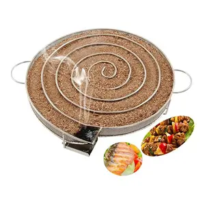 13.78" Cold Smoke Generator for BBQ Grill or Smoked Sawdust Hot and Cold Smoked Salmon Meat