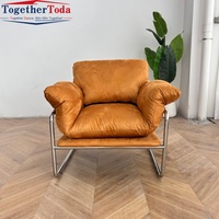 Fauteuil individuel de salon au design italien créatif Bauhaus, idéal pour la maison, l'hôtel, la salle à manger ou l'appartement