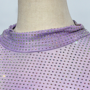 T145 Fashion <strong>Rhinestone</strong> tank <strong>Tops</strong> Custom <strong>Rhinestone</strong> <strong>Mesh</strong> <strong>Top</strong> Wholesale <strong>Rhinestone</strong> <strong>Top</strong> - Product Image 4