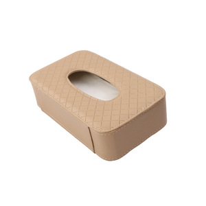 กล่องกระดาษทิชชู่ในรถยนต์หนัง 21x12x6.3 ซม. อุปกรณ์จัดเก็บของเบาะหลัง อุปกรณ์ตกแต่งภายใน - Product Image 3