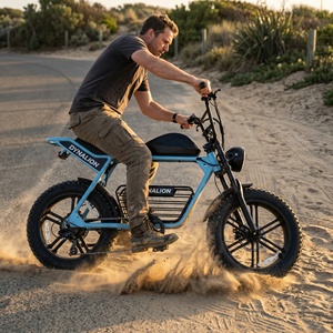 Vélo électrique grande capacité 16Ah pour adultes avec écran LCD, vélo électrique à pneus larges pour les trajets quotidiens et le sport - Product Image 6