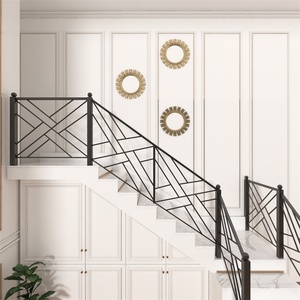 <span class=keywords><strong>Immobilier</strong></span> main courante d'accoudoir de haute qualité bonne qualité usine conception simple escalier balustrade aluminium rampe d'escalier extérieur - Product Image 5