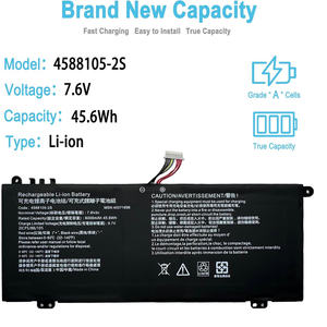 MEDION Akoya E15403 시리즈 용 Dynabook 위성 프로 C50D-B-100 C50D-B-11X Y C50D-B-10B 용 45.6Wh 4588105-2S 노트북 배터리 - Product Image 2