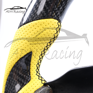 Volant de voiture en cuir jaune en fibre de carbone personnalisé 2003-2010 pour <span class=keywords><strong>Dodge</strong></span> <span class=keywords><strong>Viper</strong></span> <span class=keywords><strong>SRT</strong></span> SRT10 - Product Image 5