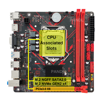 Nouvelle carte mère PANDL ITX compatible avec les processeurs Intel de 4e et certains de 5e génération, mémoire DDR3 double canal, NVMe NGFF M.2 SATA3.0, carte mère H81