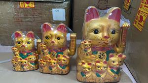 Bán Buôn Lớn Lớn Lớn Mèo May Mắn Doanh Nghiệp Quà Tặng Vẫy Tay Lớn Trang Trí Maneki Neko Cho 9 12 14 16 Inches Kinh Doanh - Product Image 2